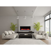 SimpliFire Allusion Platinum electric fireplace multi-function remote control