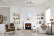 SimpliFire Inception 36" electric fireplace with Folio decorative front