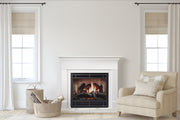 SimpliFire Inception 36" electric fireplace with Halston decorative front
