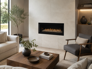 Superior VRL3000 Series linear vent-free gas fireplace in a modern living room