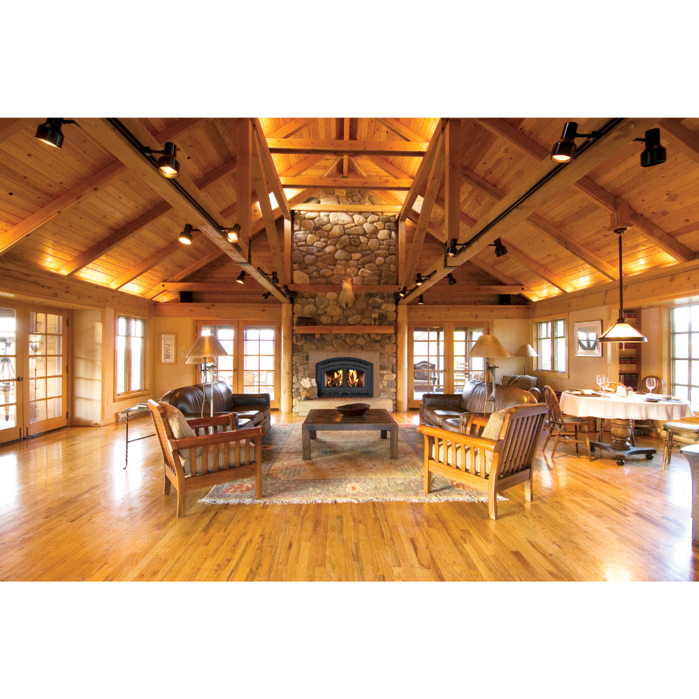 Superior Large Wood Burning Fireplace Insert with Blower