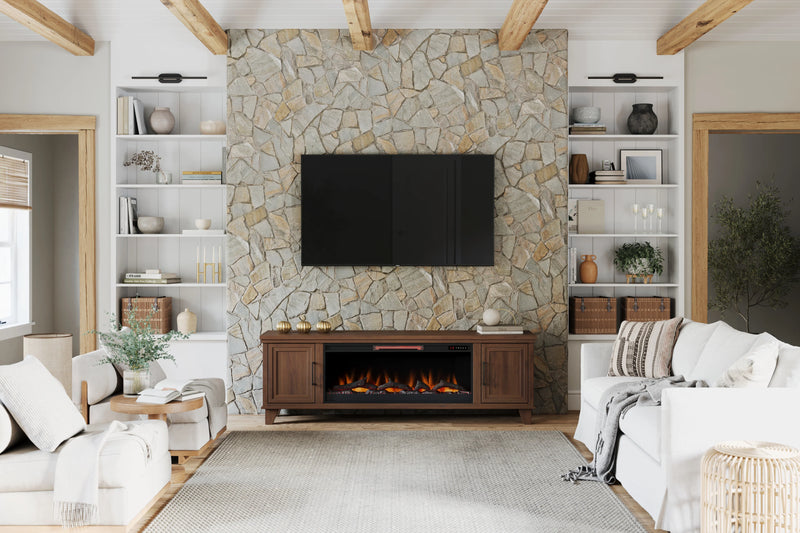 Realcozy 78" Sonoma Fireplace TV Stand