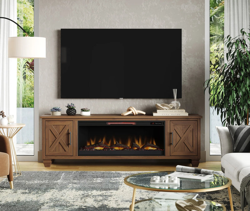 Realcozy 78" Liberty Fireplace TV Stand