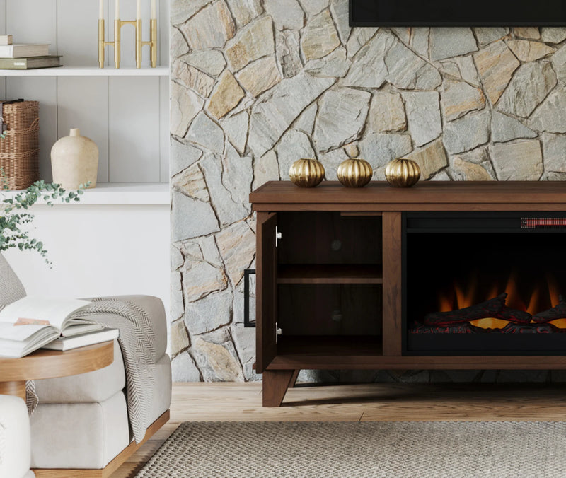 Realcozy 78" Sonoma Fireplace TV Stand