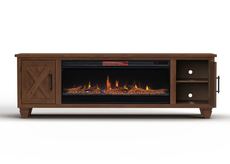 Realcozy 78" Liberty Fireplace TV Stand
