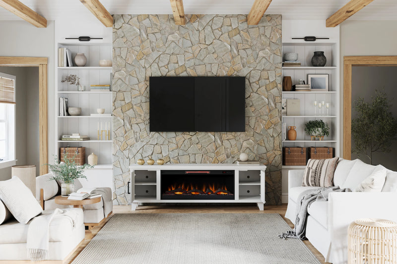 Realcozy 78" Sonoma Fireplace TV Stand