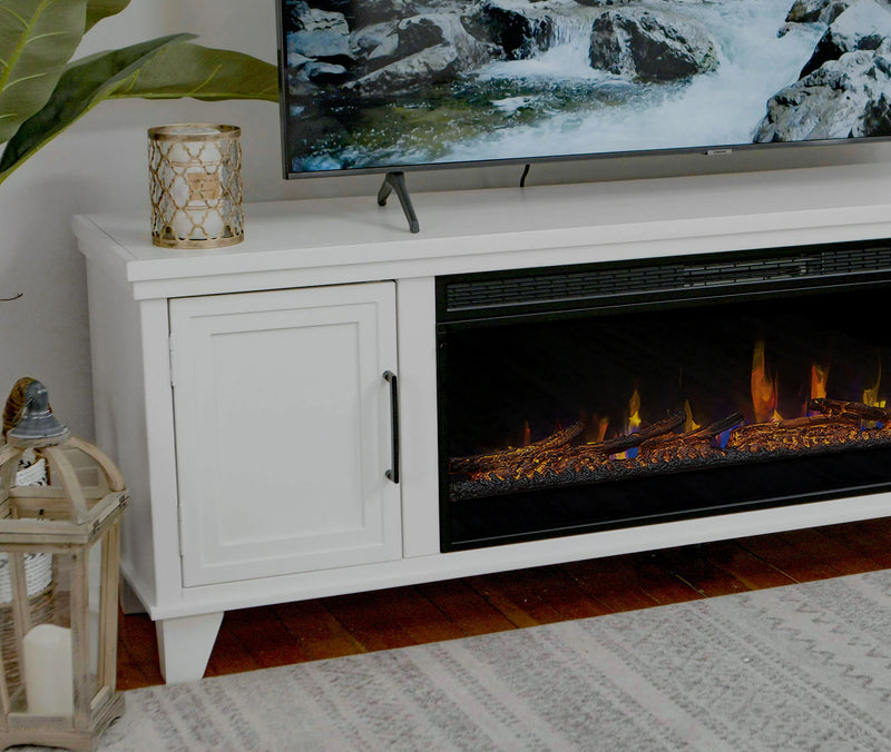 Realcozy 78" Sonoma Fireplace TV Stand