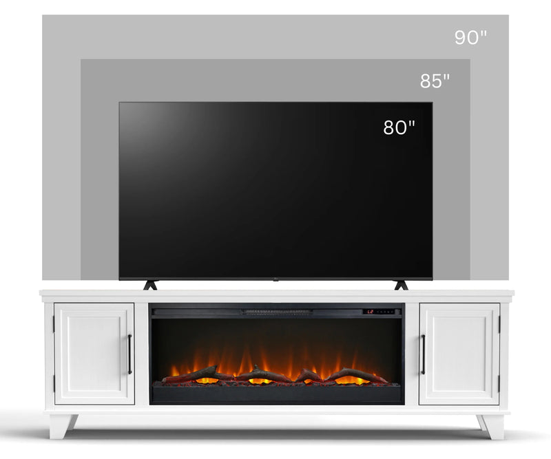 Realcozy 78" Sonoma Fireplace TV Stand
